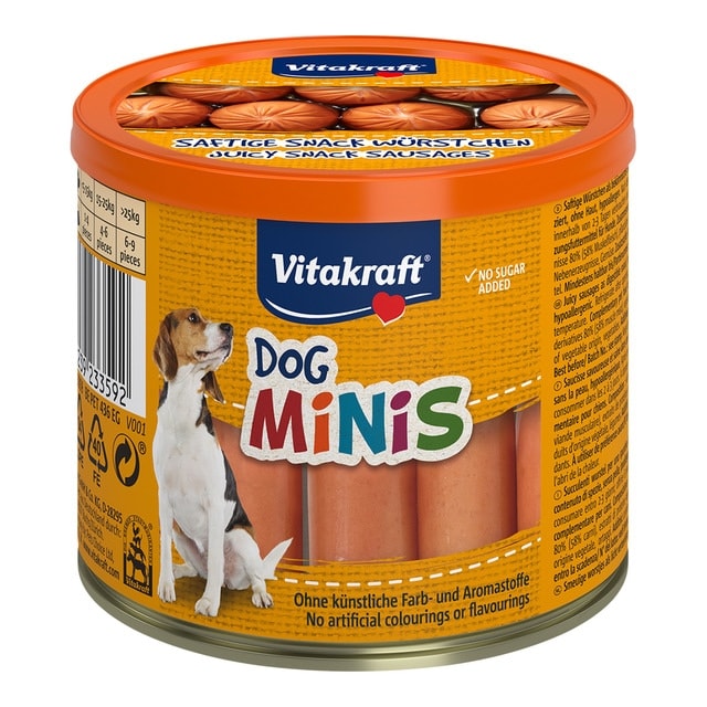 Vitakraft - Snack para perros salchichas Dog minis 120 g. - Image 1