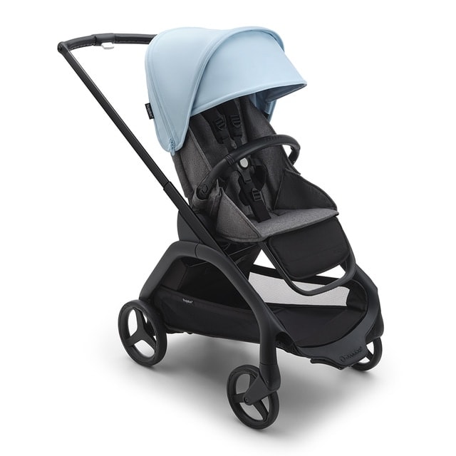 Bugaboo - Silla de paseo Bugaboo Dragonfly base negro-gris melange con capota azul horizonte. - Image 1