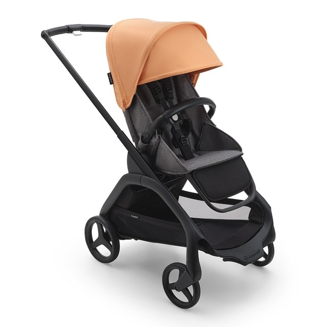 Bugaboo - Silla de paseo Bugaboo Dragonfly base negro-gris melange con capota coral isla. - Image 1