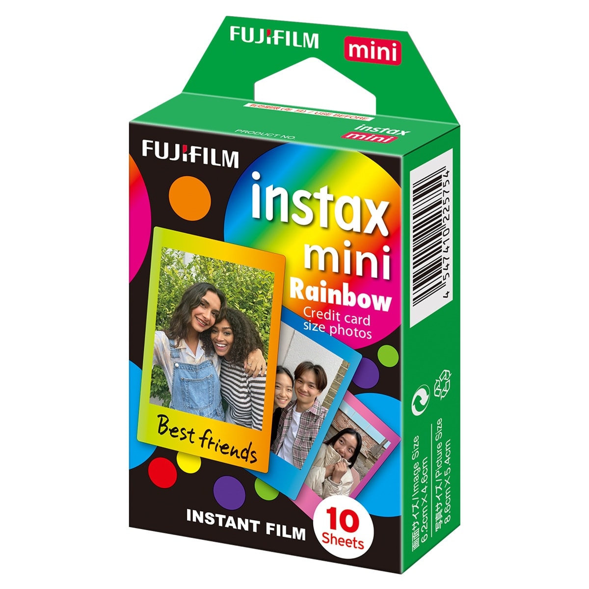 Fujifilm - Película Instantánea Fujifilm Instax Mini Film 10 Hojas Arcoiris. - Image 1