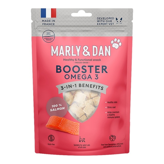 Marly & Dan - Snack para gatos adultos Marly & Dan liofilizado salmón 40 g. - Image 1