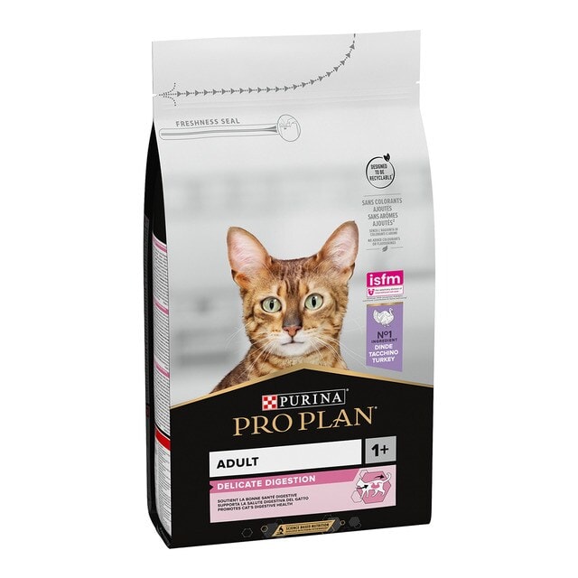 Purina Pro Plan - Pienso para gatos adultos Purina Pro Plan Delicate Digestion pavo 1,5 kg. - Image 1