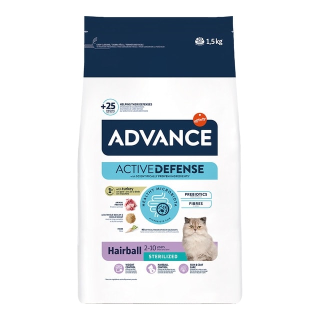 Advance - Pienso para gatos esterilizados Advance Sterilized Hairball pavo. - Image 1