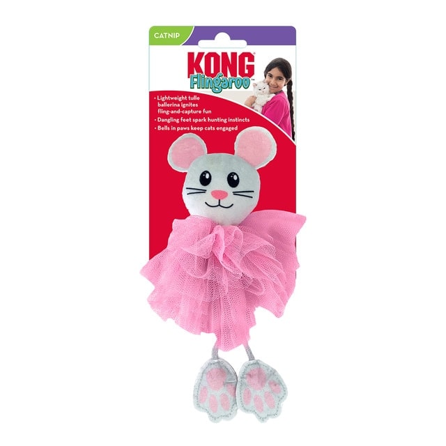 Kong - Juguete Kong para gatos peluche ratona bailarina Flingaroo Tutú. - Image 1