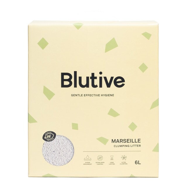Blutive - Lecho ultra aglomerante Blutive para gatos aroma Marsella 6 L. - Image 1