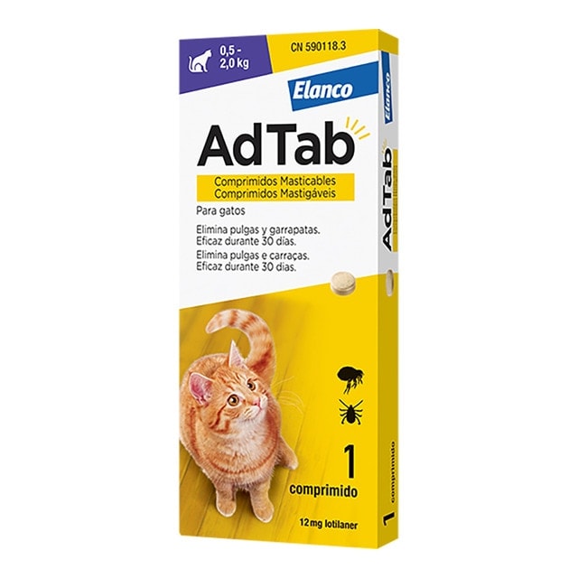 Elanco - AdTab 12 mg - Chewable tablet. - Image 1