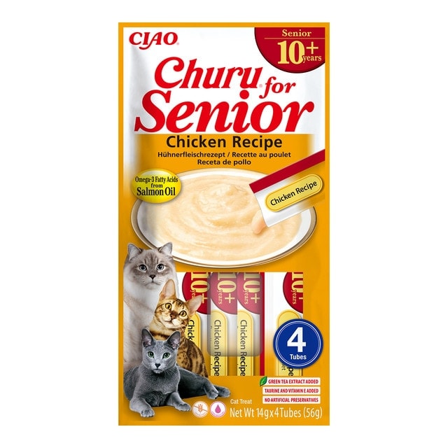 Churu - Snack para gatos sénior Churu pollo 4 x 14 g. - Image 1