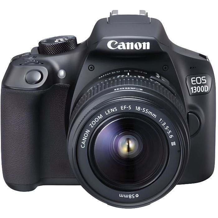 CANON EOS 1300D Appareil photo Reflex Débutant + EF-S 18-55mm DC III - Capteur CMOS - 18 mégapixels - Image 1