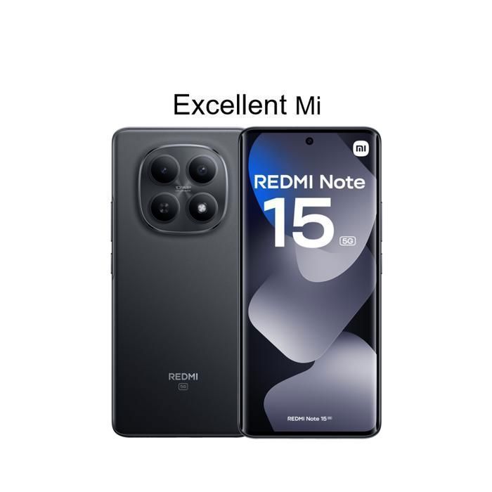 Smartphone - XIAOMI - REDMI Note 15 5G - 8 +256 Go ROM - Vendu par Excellent Mi - Version européenne - Chargeur non inclus - Image 1