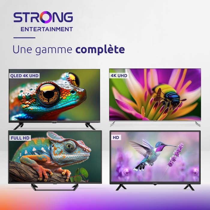 TV HD 32" (80 cm) - STRONG - Smart TV - Wifi - Bluetooth - HDR - Chromecast - Assistant Google - 3 Tuners - 2xHDMI (ARC) + USB - Image 1