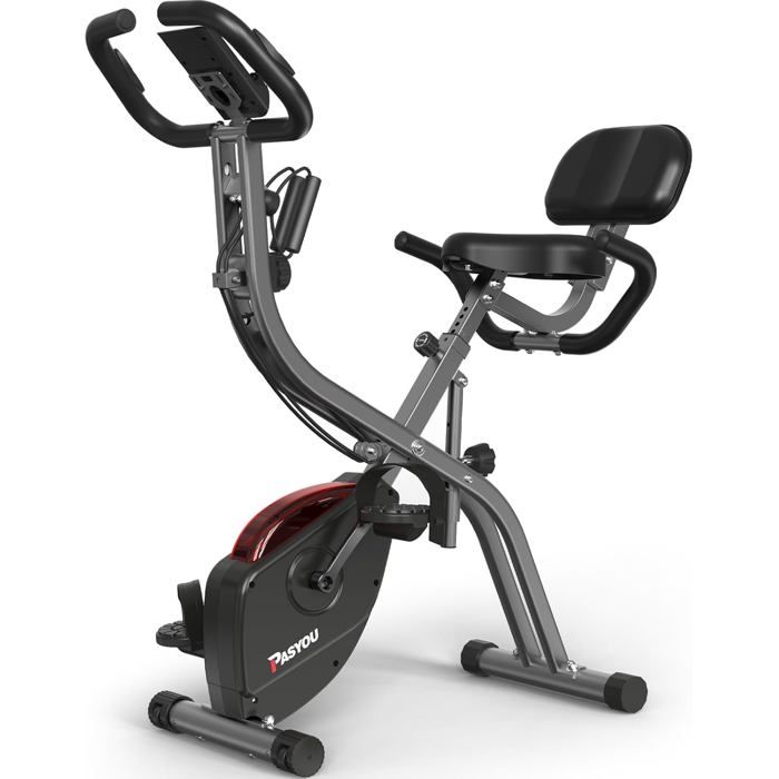 Vélo d'appartement - PASYOU - PX10 - Pliable 3-en-1 - 10 niveaux magnétiques - Siège réglable - Image 1