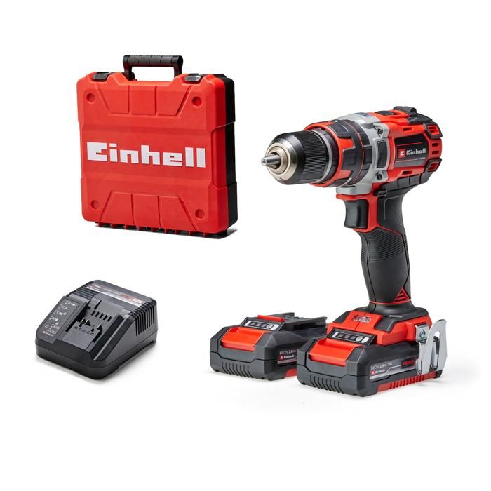 Einhell Professional Perceuse Visseuse à percussion sans fil TP-CD 18/50 Li-i BL PXC (18V) Livré avec 2 Batteries et Chargeur - Image 1