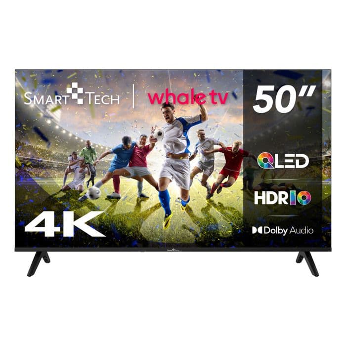 Smart Tech TV QLED 4K UHD 50" (127cm) Smart TV Whale OS-50QH02K- Molotov, Netflix, Prime Video, Disney+ 3xHDMI - 2xUSB; Son Dolby