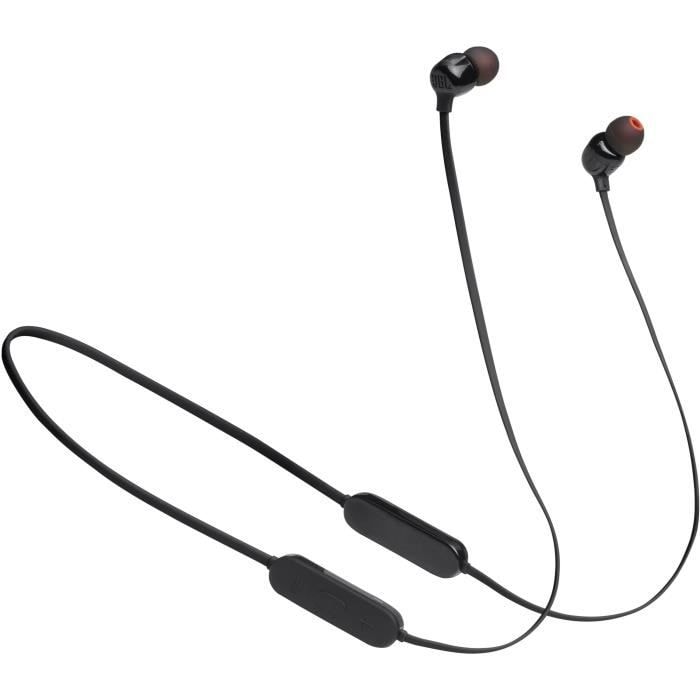 Ecouteurs sans fil JBL Tune 125BT - Intra-auriculaires - Son Pure Bass - Bluetooth 5.0 - 16h d'autonomie - Noir - Image 1