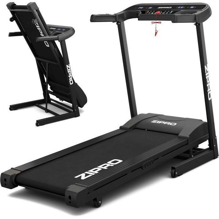 Tapis de Course Pliable - ZIPRO - Pulse - 130 kg - Vitesse 1 à 12 km/h - 12 Programmes d'Entraînement - FitShow - Image 1