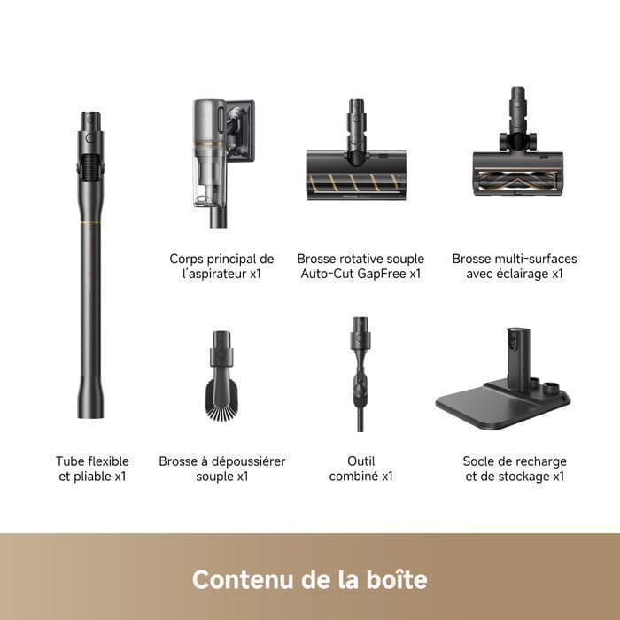Aspirateur Balais sans Fil - Dreame V20 Pro-A Puissance d'Aspiration de 210 AW, Autonomie de 90 Min, Filtration à 99,99%, sans