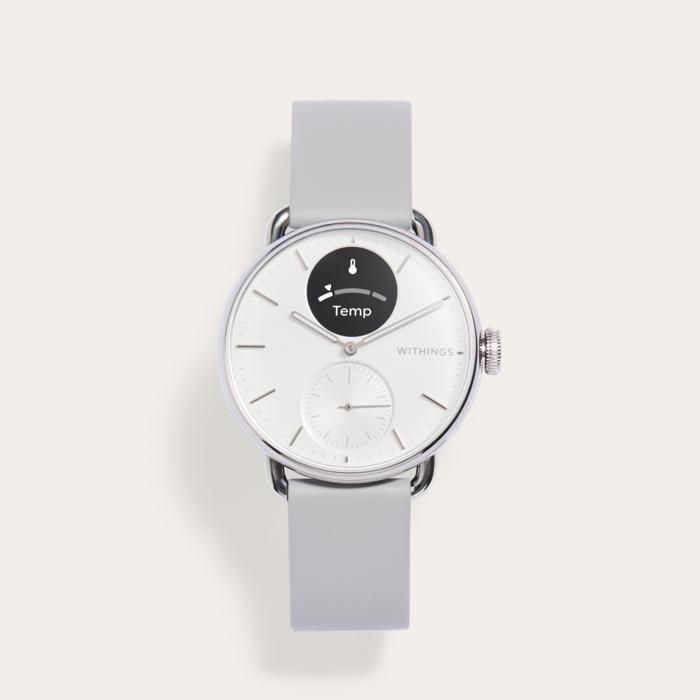 WITHINGS ScanWatch 2 - Montre connectée santé ECG SpO2 température 38mm Blanc - Image 1