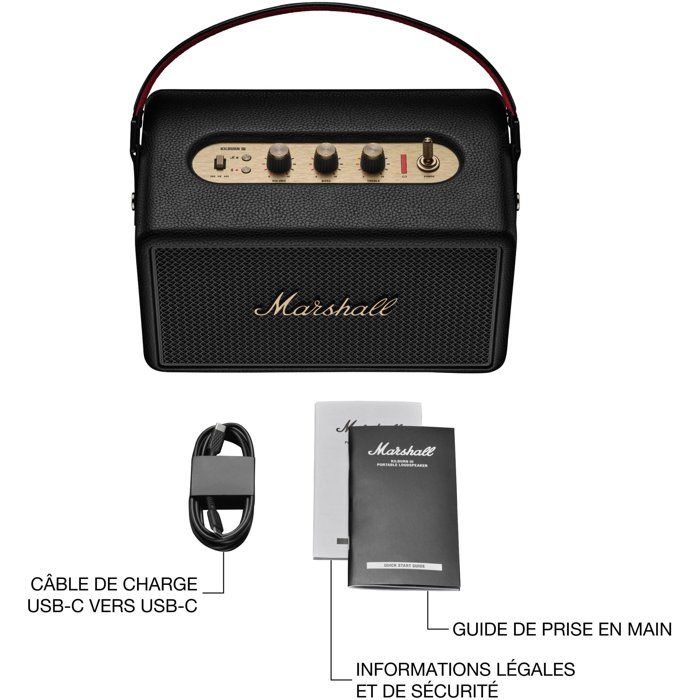 Enceinte sans fil - MARSHALL - Kilburn III - Bluetooth - 50 h d’autonomie - Résistante à la poussière et à l’eau - Image 1