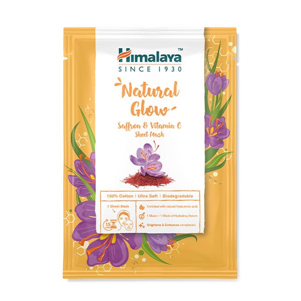 Natural Glow Saffron & Vitamin C Sheet Mask - Image 1