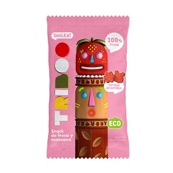 Snack TRIBOO De Fresa Y Manzana - Image 1