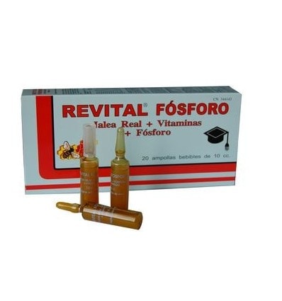 Revital Fosforo Jalea real vitaminas 20 Ampollas - Image 1