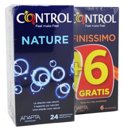Control Preservativos Nature 24 unidades + 6 Finissimo Original - Image 1