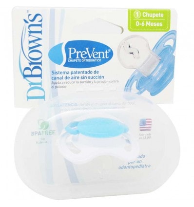 Dr Browns Chupete Ortodontico Prevent Azul talla 0-6 meses - Image 1