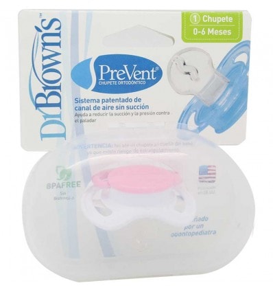 Dr Browns Chupete Ortodontico Prevent Rosa talla 0-6 meses - Image 1