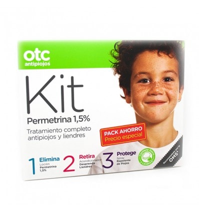 Otc Antipiojos Permetrina Kit Locion Acondicionador Spray - Image 1