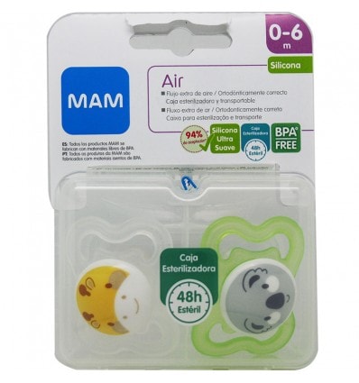 Mam Chupete Air Silicona Verde 0-6 meses - Image 1