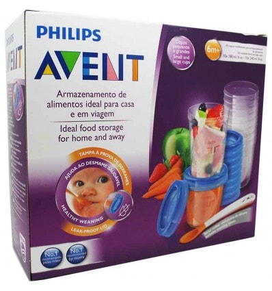 Avent Via Recipientes Leche Alimentos 20 unidades SCF721/20 - Image 1