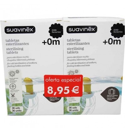 Suavinex Tabletas Esterilizantes 36 unidades Duplo Ahorro - Image 1