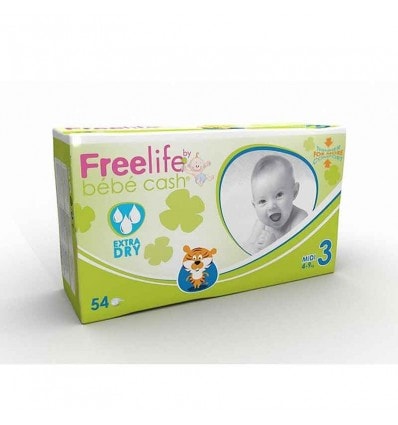 Freelife Bebe Cash Pañal Talla 3 4-9 Kg 54 unidades - Image 1