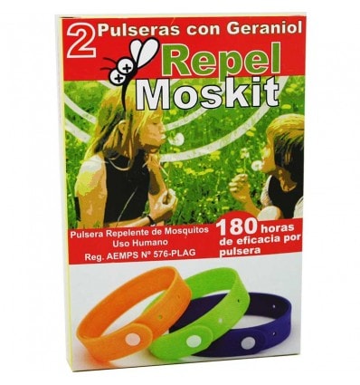 Cer 8 Pulseras Repel Moskit Geraniol 2 Unidades - Image 1