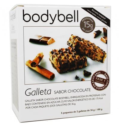 Bodybell Galletas Chocolate Baja Azúcar 10 unidades