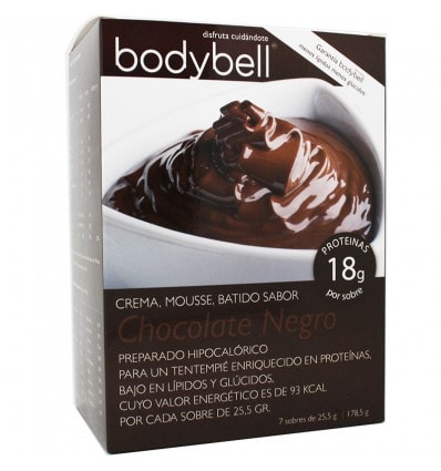Bodybell Crema Mousse Chocolate Negro 7 Sobres - Image 1
