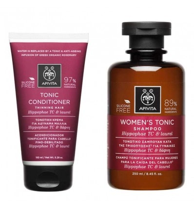 Apivita Pack Tonificante Mujer Champú 250ml + Acondicionador 150ml - Image 1