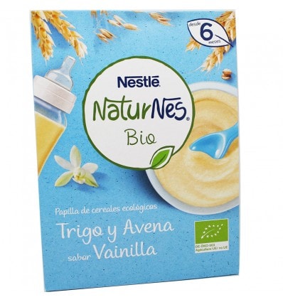 Naturnes Bio Papilla Ecologica Trigo Avena Vainilla 240 g - Image 1