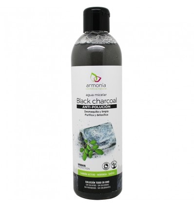 Armonía Agua Micelar Black Charcoal Anti Polución 300 ml - Image 1