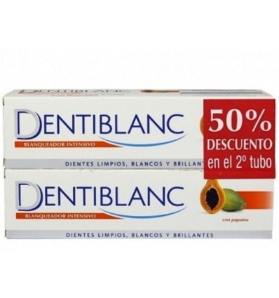 Dentiblanc Papaya Blanqueador Intensivo 100ml + 100ml Duplo - Image 1
