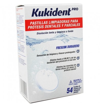 Kukident Pro Pastillas Limpiadoras 54 Unidades - Image 1