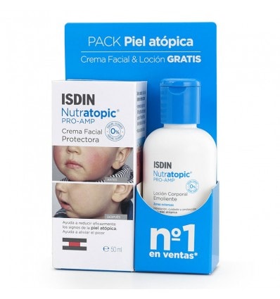 Isdin Nutratopic Pro Amp Crema Facial 50 ml Regalo Loción 100 ml - Image 1