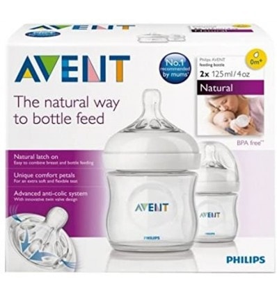 Avent Natural Biberon 125 ml Duplo Formato Ahorro - Image 1