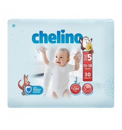 Chelino Pañal bebe talla 5 13-18 kg 30 unidades - Image 1