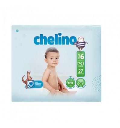 Chelino Pañal bebe talla 6 17-28 kg 27 unidades - Image 1