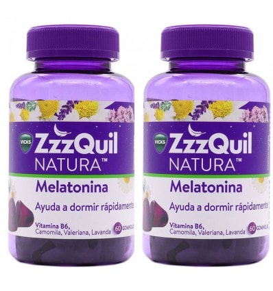 Zzzquil Natura Sueño Melatonina 60 + 60 Gummies Pack 120 Gummies - Image 1