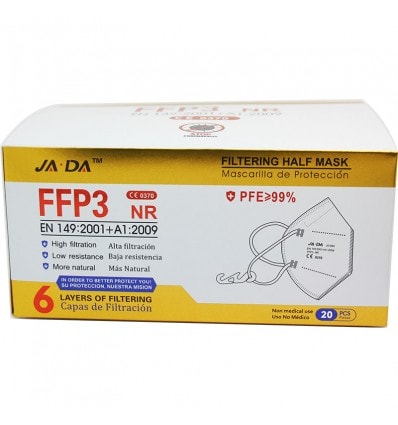 Mascarilla FFP3 NR Jiada 20 Unidades Caja Completa - Image 1