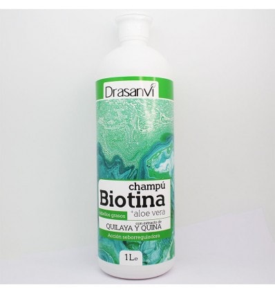 Champú Biotina Aloe Vera Cabello Graso 1000ml Drasanvi - Image 1