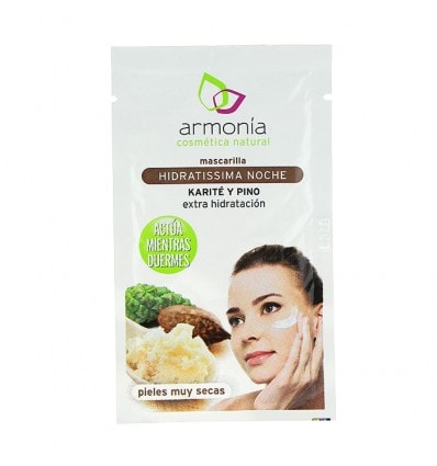 Armonía Mascarilla Facial Hidratante Noche Karité Pino 1 Sobre - Image 1