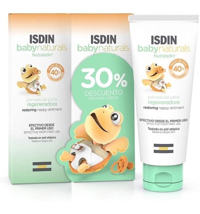 Isdin Baby Naturals Pomada de Pañal Regeneradora Zn40 100ml + 100ml Duplo - Image 1